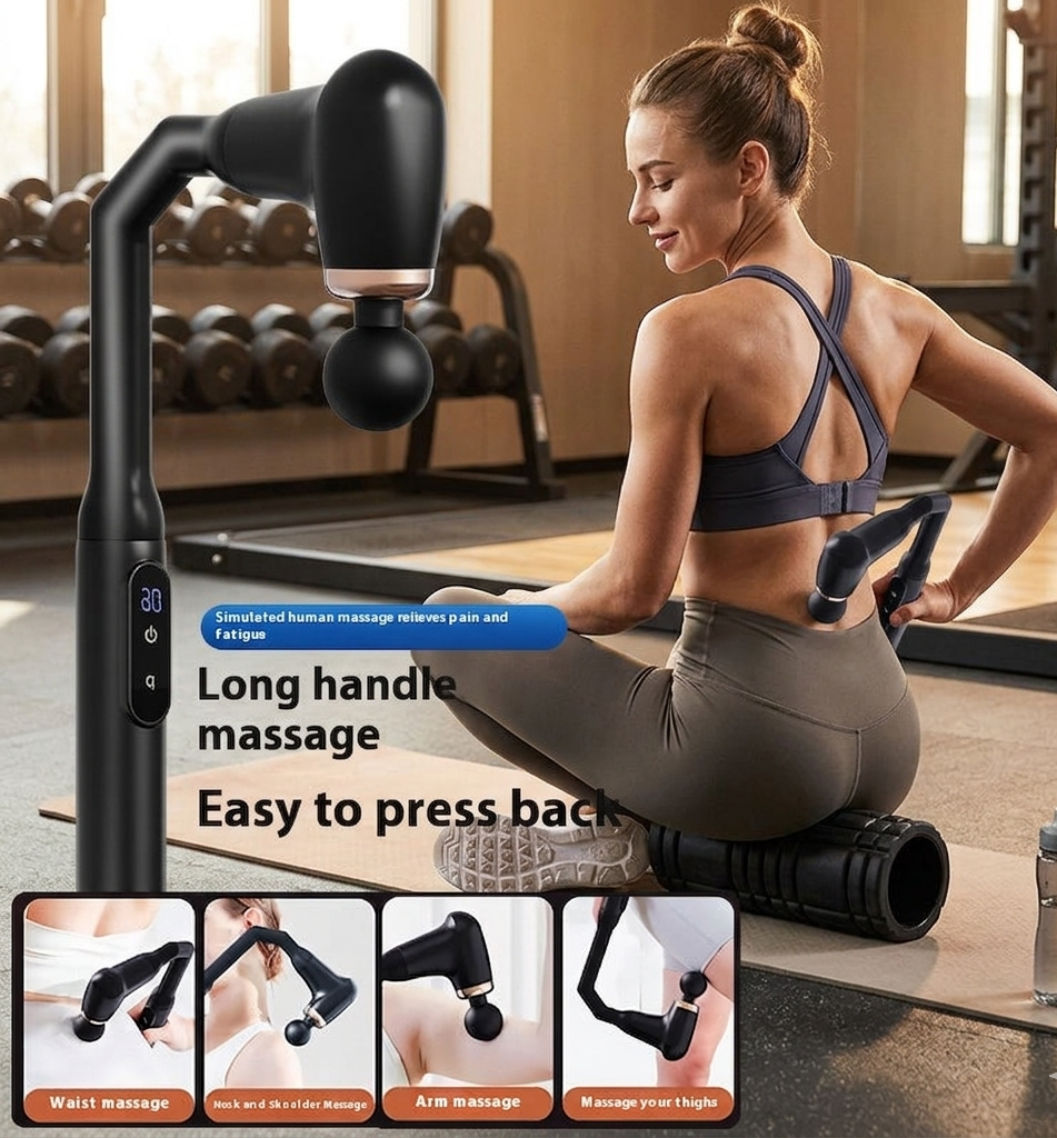 Elektrisk Massagepistol med Lang Arm – RECOVR Pro